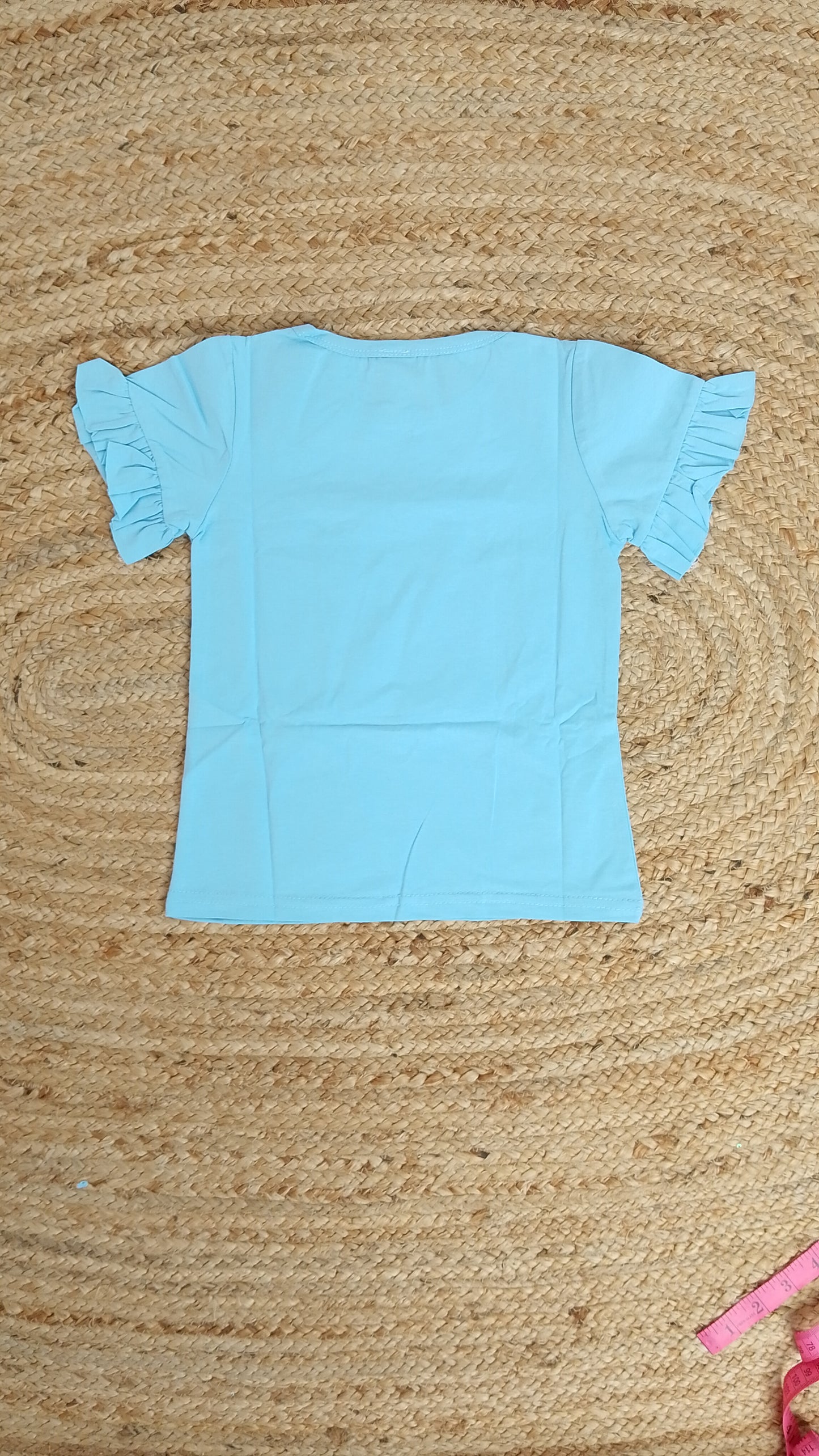 Camiseta Niña Celeste Estampada / ANK24