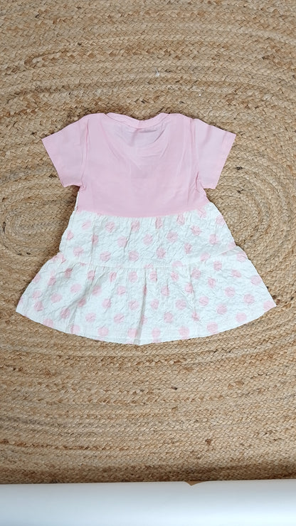 Vestido Niña Encaje Rosa Claro / ANK26