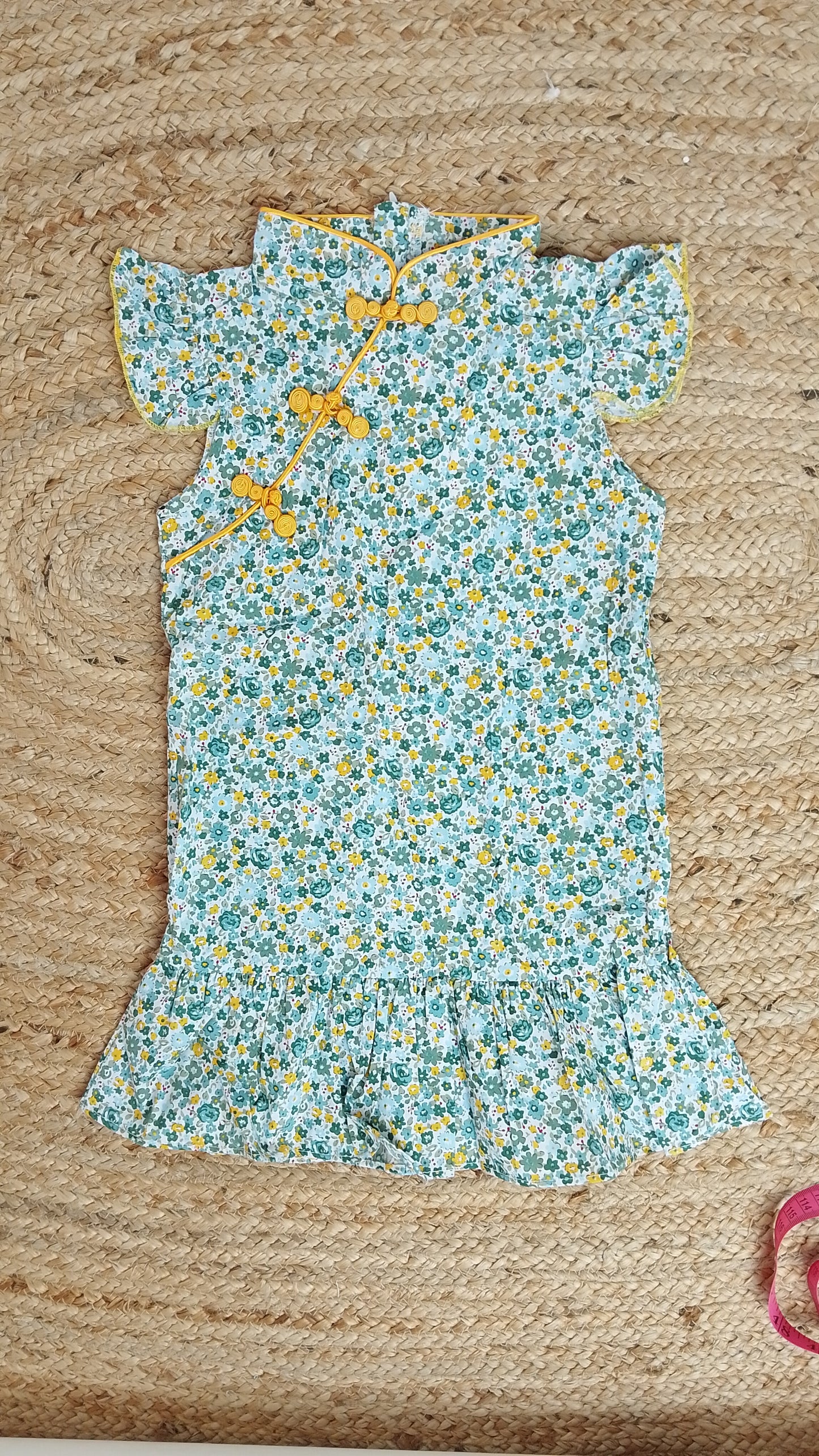 Vestido Niña Floral Azul / ANK28