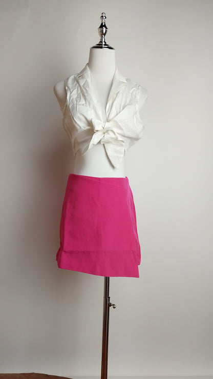 Falda short corta fucsia / ANP08