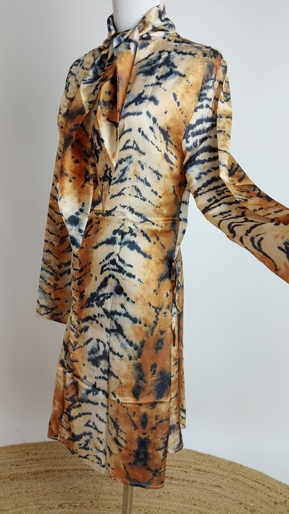 Vestido corto estampado mix / ANV101