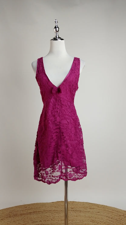Vestido corto fucsia / ANV104