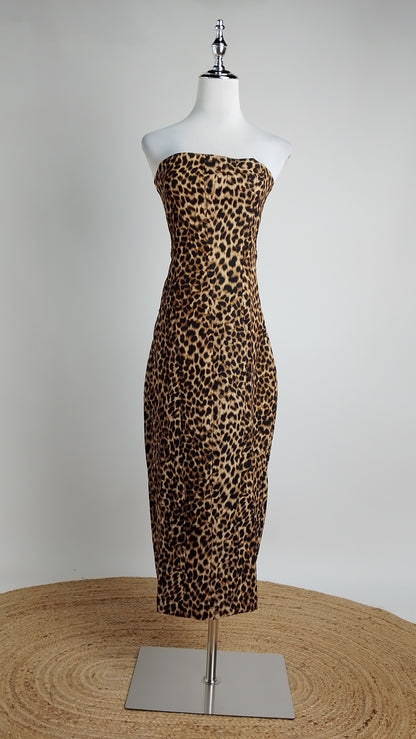 Vestido midi animal print / ANV105