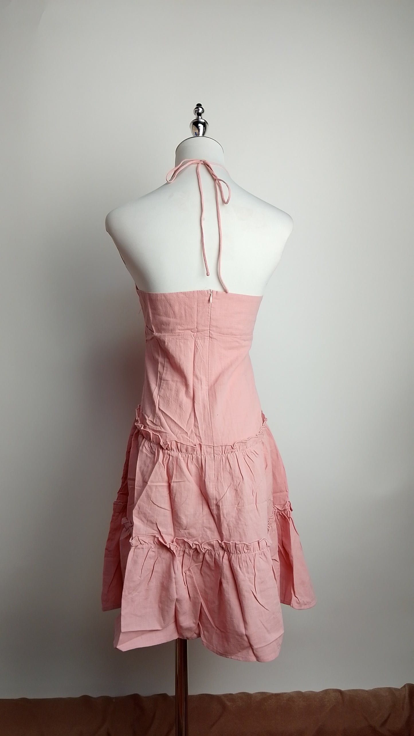 Vestido rosa plisado / ANV25