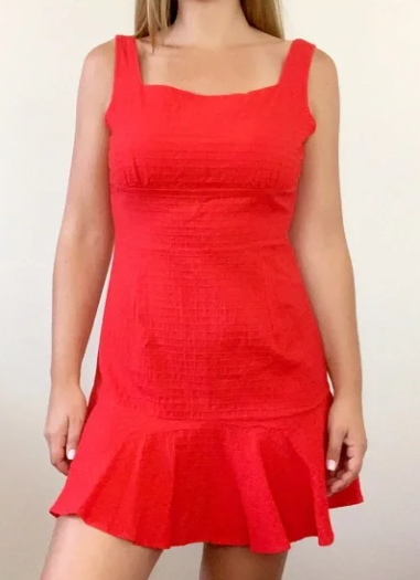 Vestido rojo clásico / ANV36