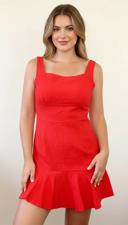 Vestido rojo clásico / ANV36