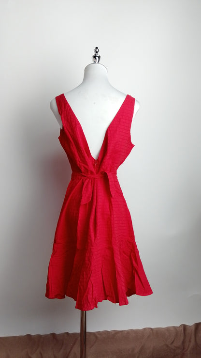 Vestido rojo clásico / ANV36