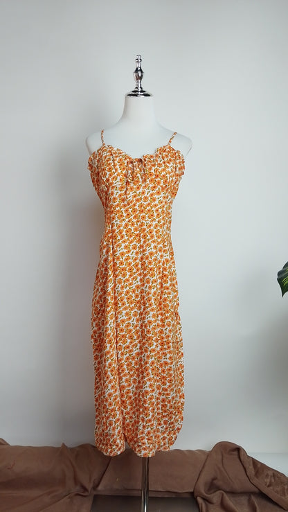Vestido naranja verano / ANV45