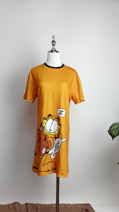 Vestido camiseta gráfico casual / ANV49