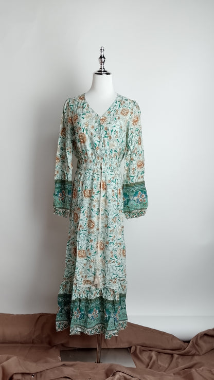 Vestido maxi boho estampado / ANV55