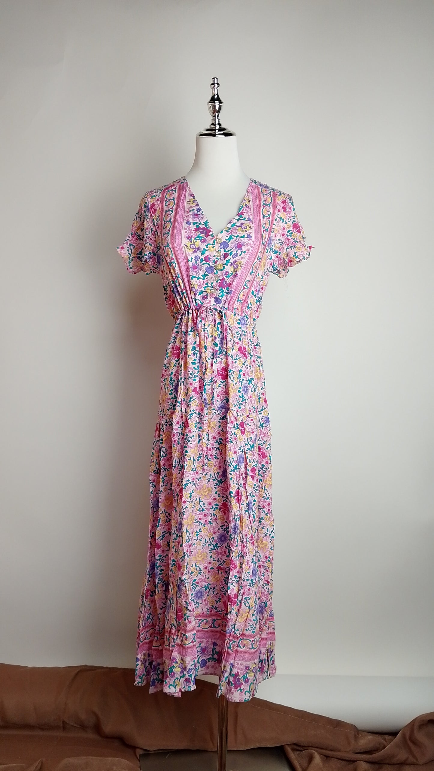 Vestido estampado rosa / ANV59