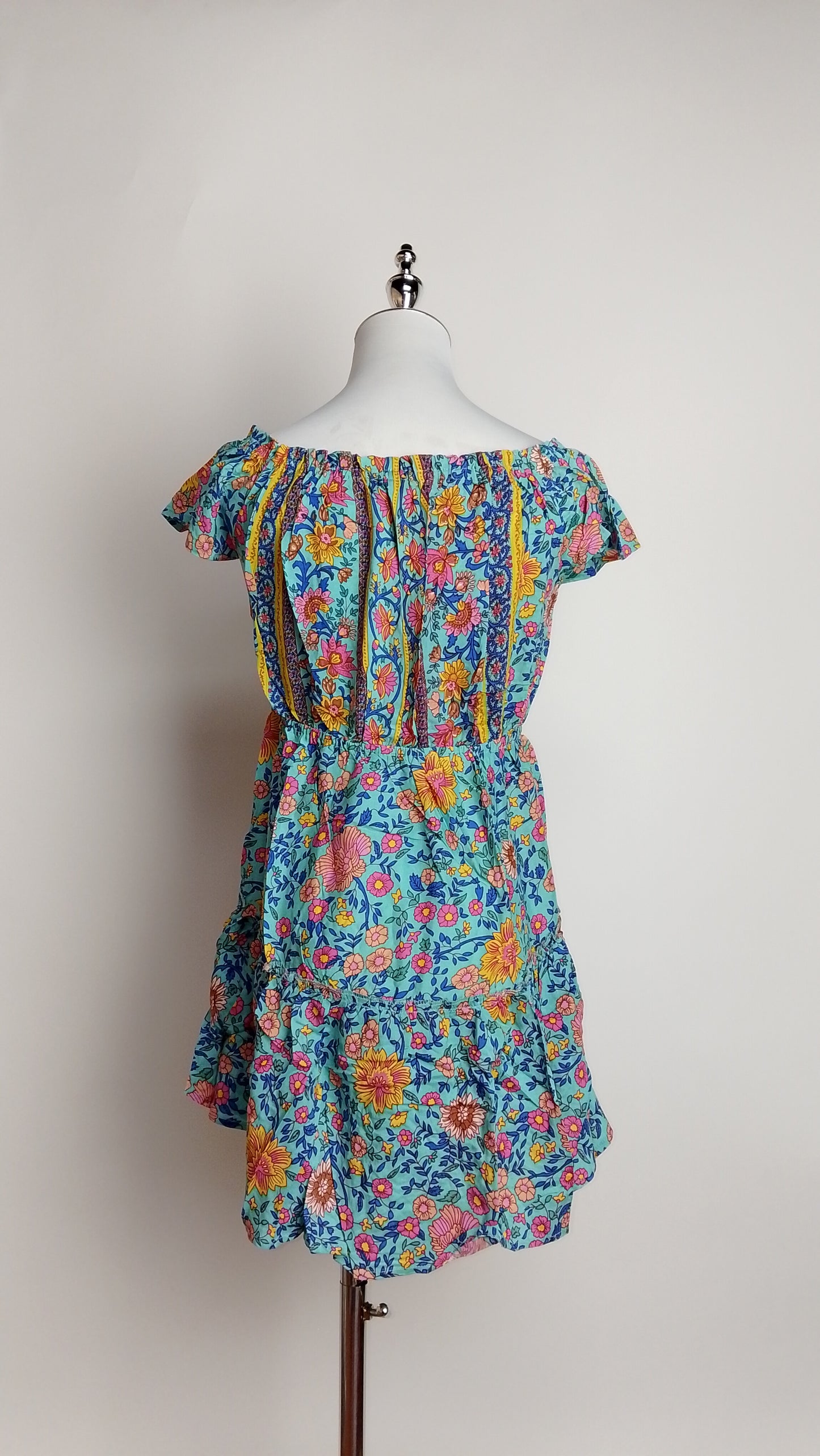 Vestido corto estampado colorido / ANV65