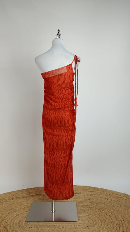 Vestido satinado cobre / ANV85
