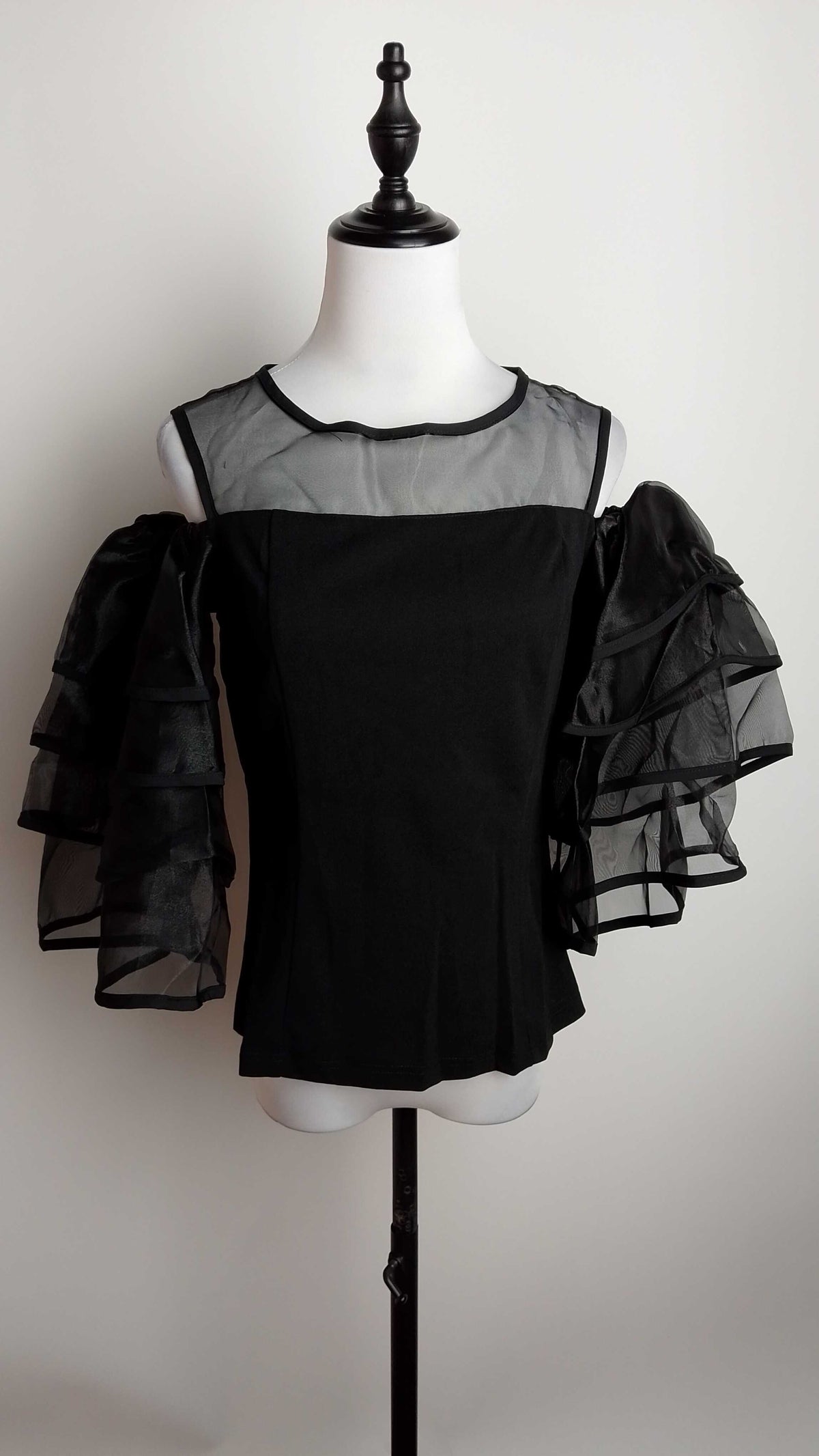 Blusa manga globo satinada / AO128
