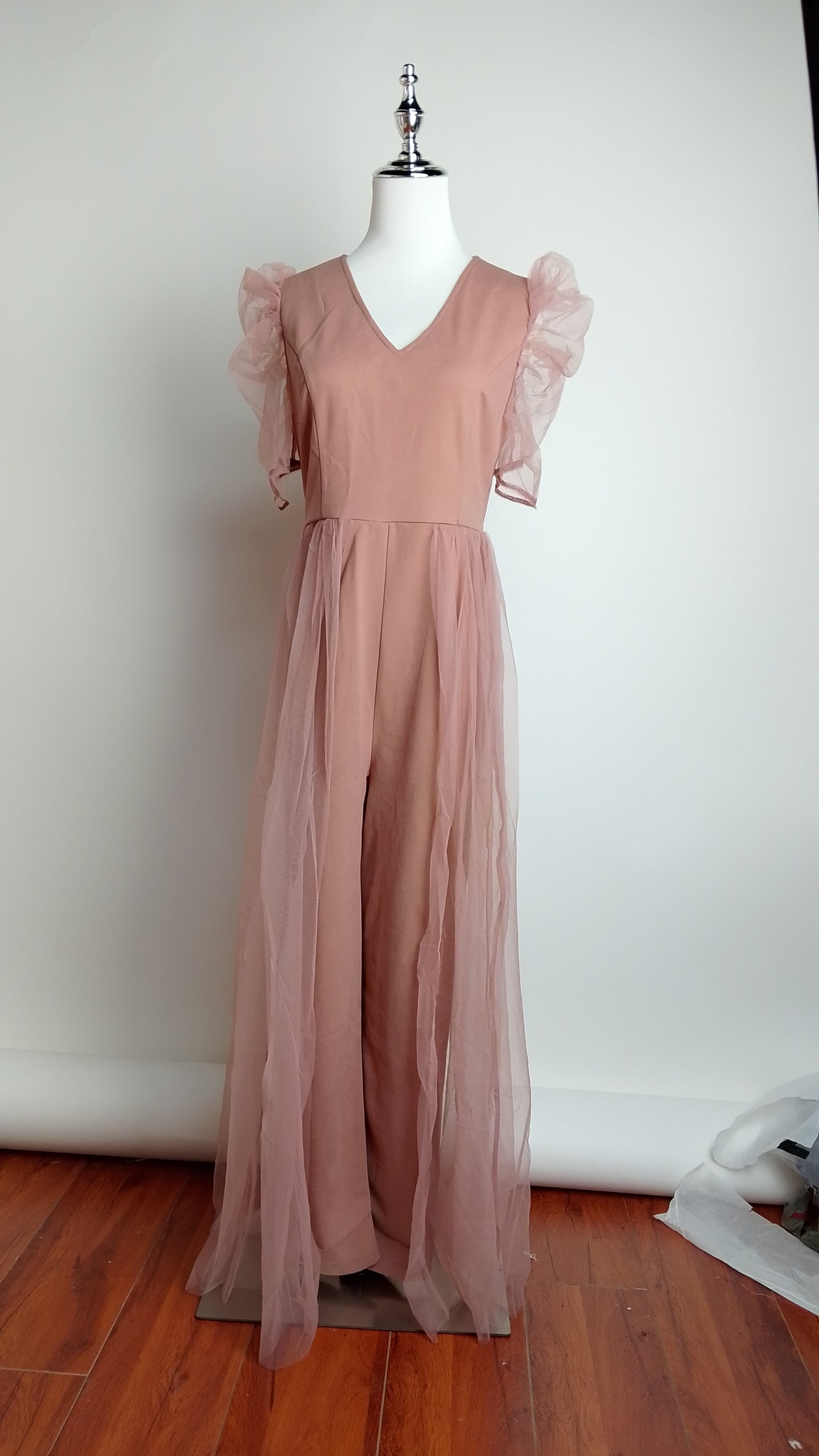Enterizo rosa tul / AO159