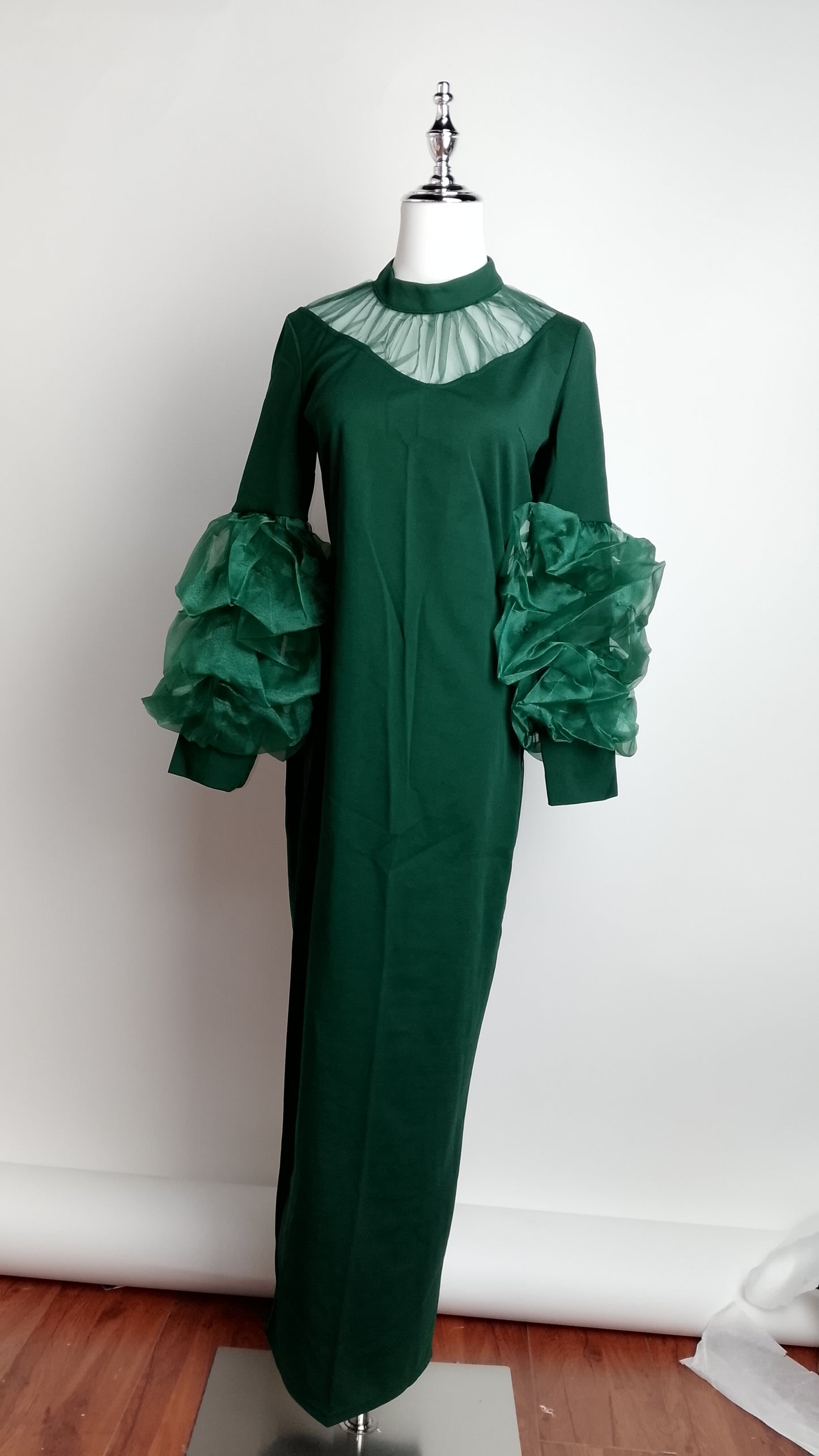 Vestido verde largo / AO160