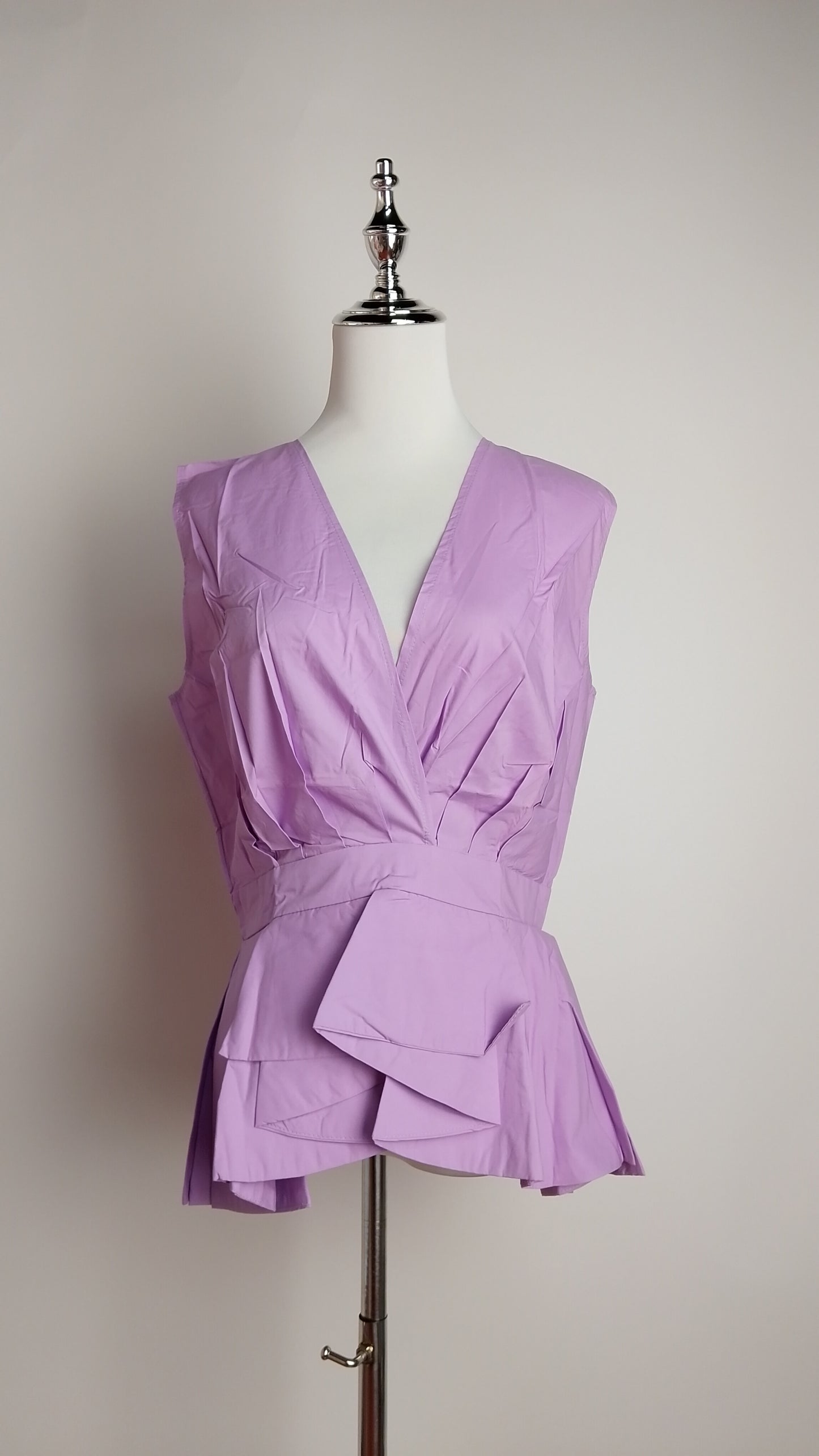 Blusa lila plisada / AO161