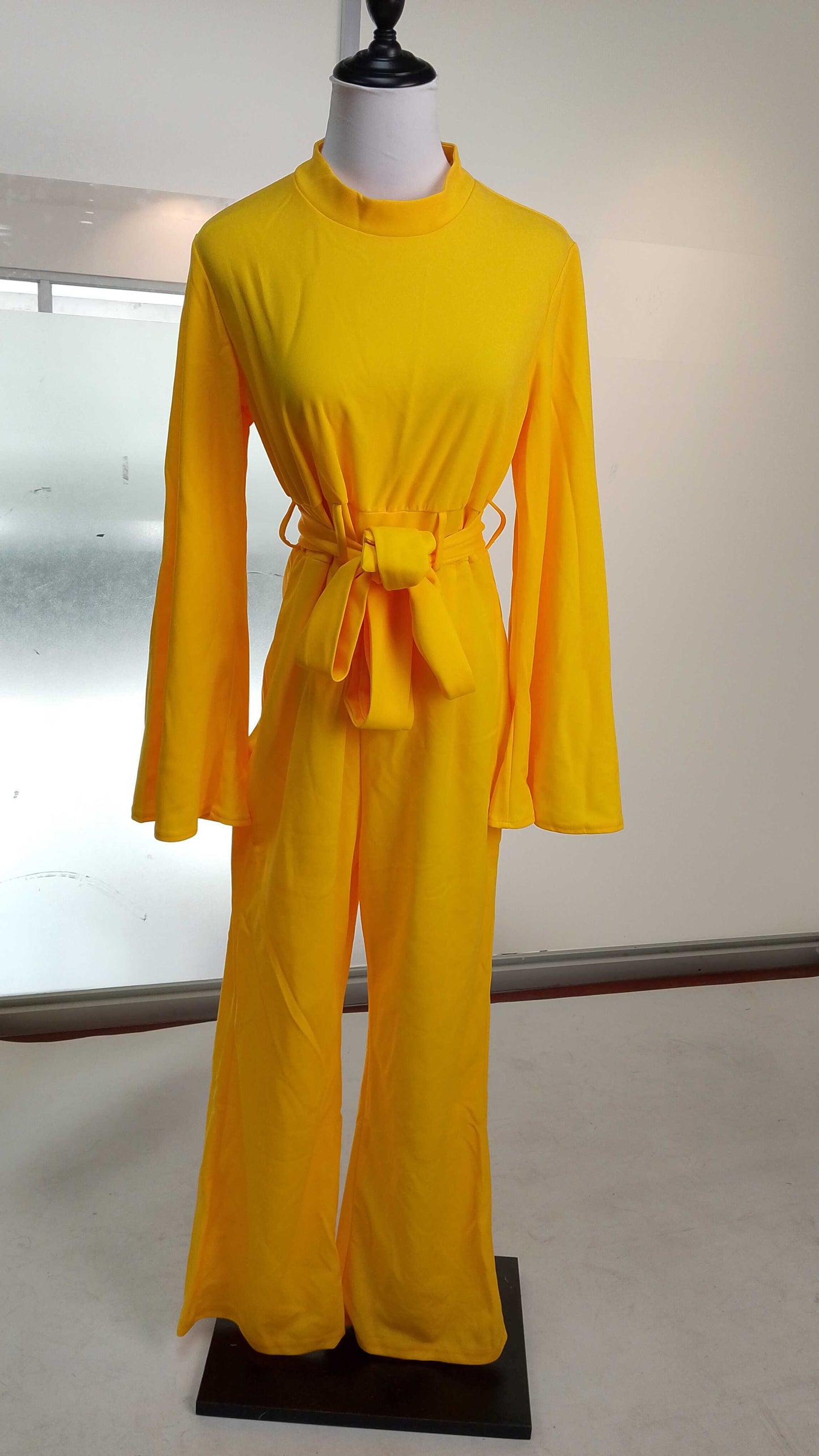 Enterizo amarillo largo / AO168