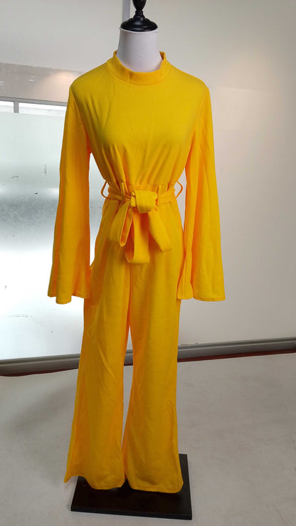 Enterizo amarillo largo / AO168