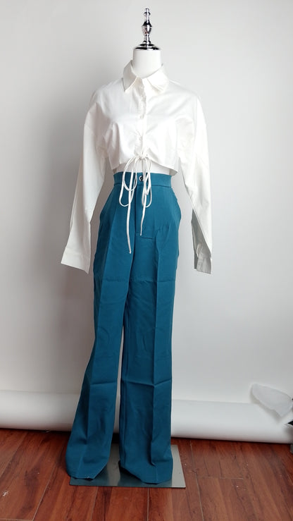Pantalón azul turquesa oscuro / AO174