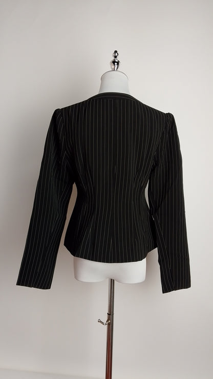 Blusa negra rayas / AO182