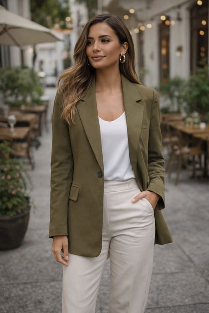 Blazer Verde Oliva Clásico / ANBL2633