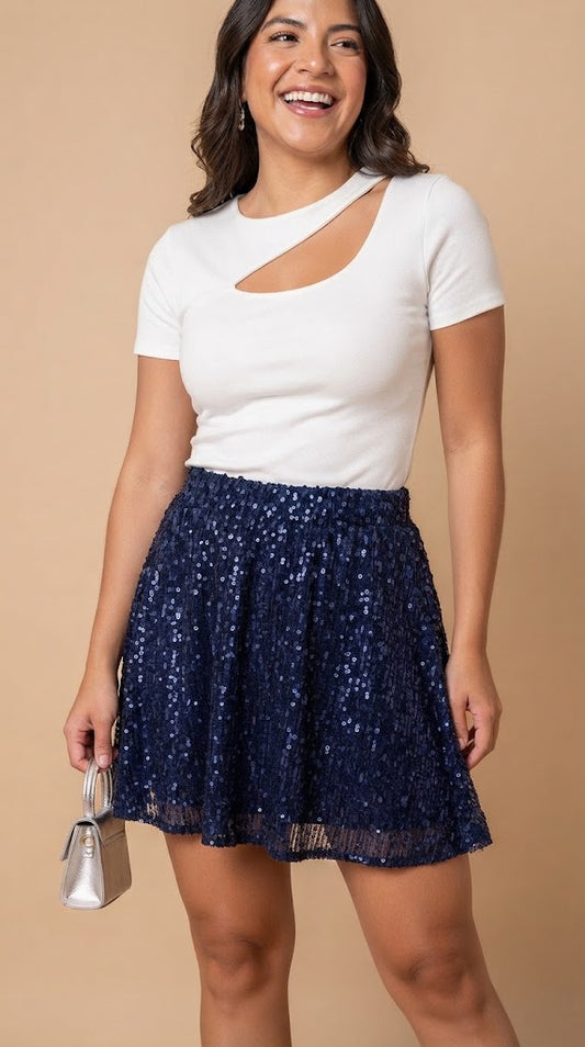 Falda azul marino / UV26