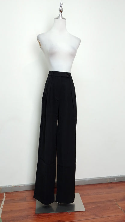 Pantalón palazzo negro / ANE1001-81