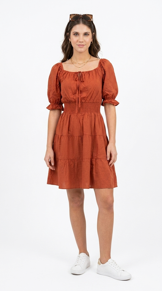 Vestido Terracota Minimal / CAS24