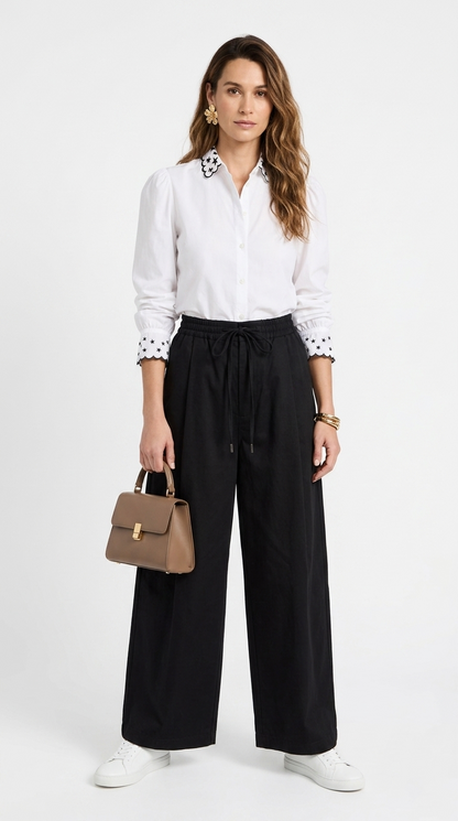 Pantalón Negro Palazzo Premium / ANE1001-63