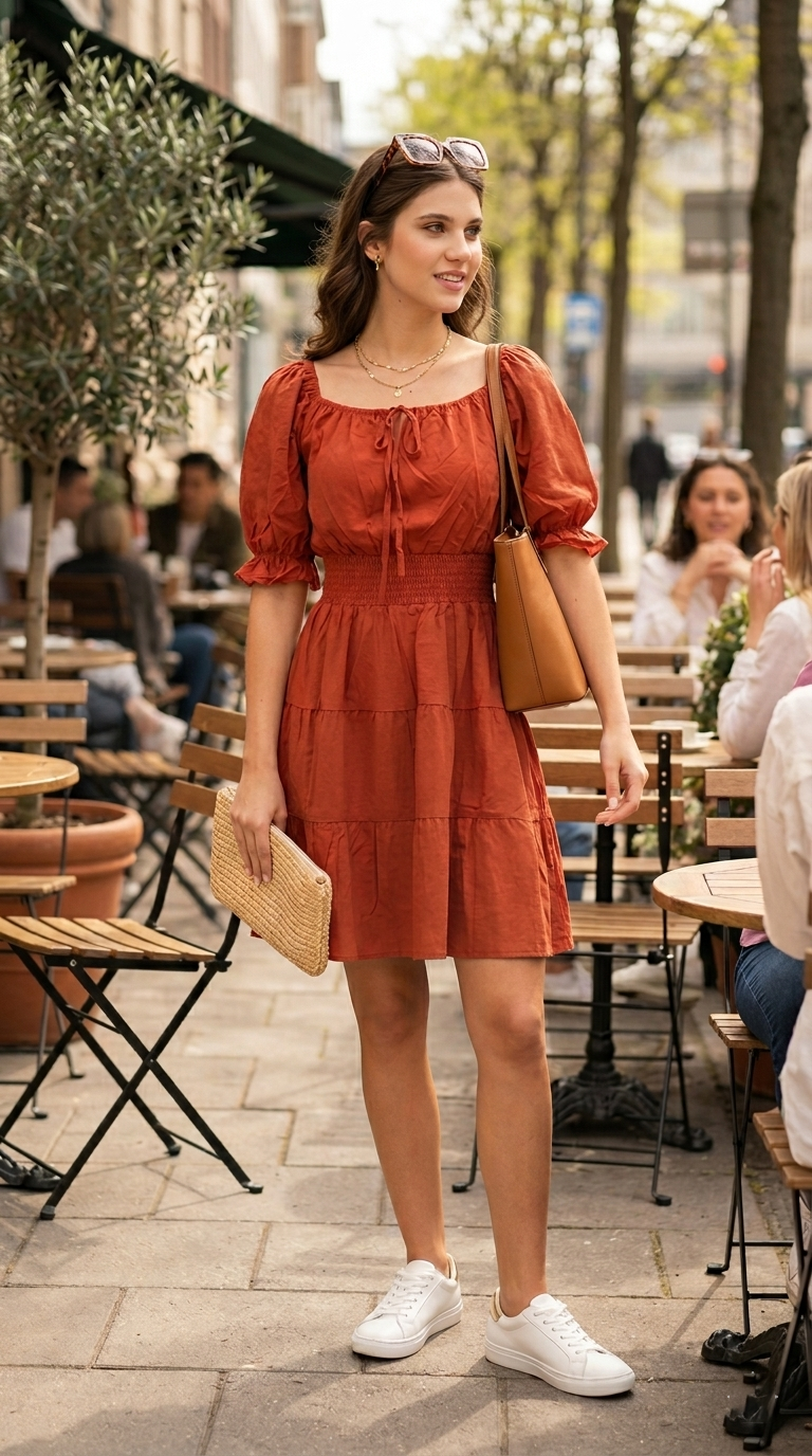 Vestido Terracota Minimal / CAS24