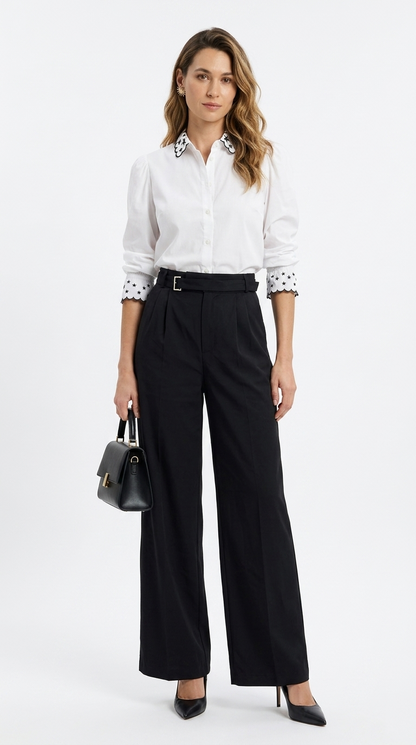 Pantalón Palazzo Negro Premium / ANE1001-47