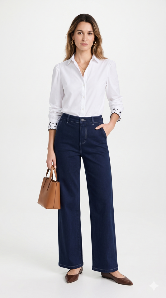 Pantalón Denim Corte Recto / ANE1001-65