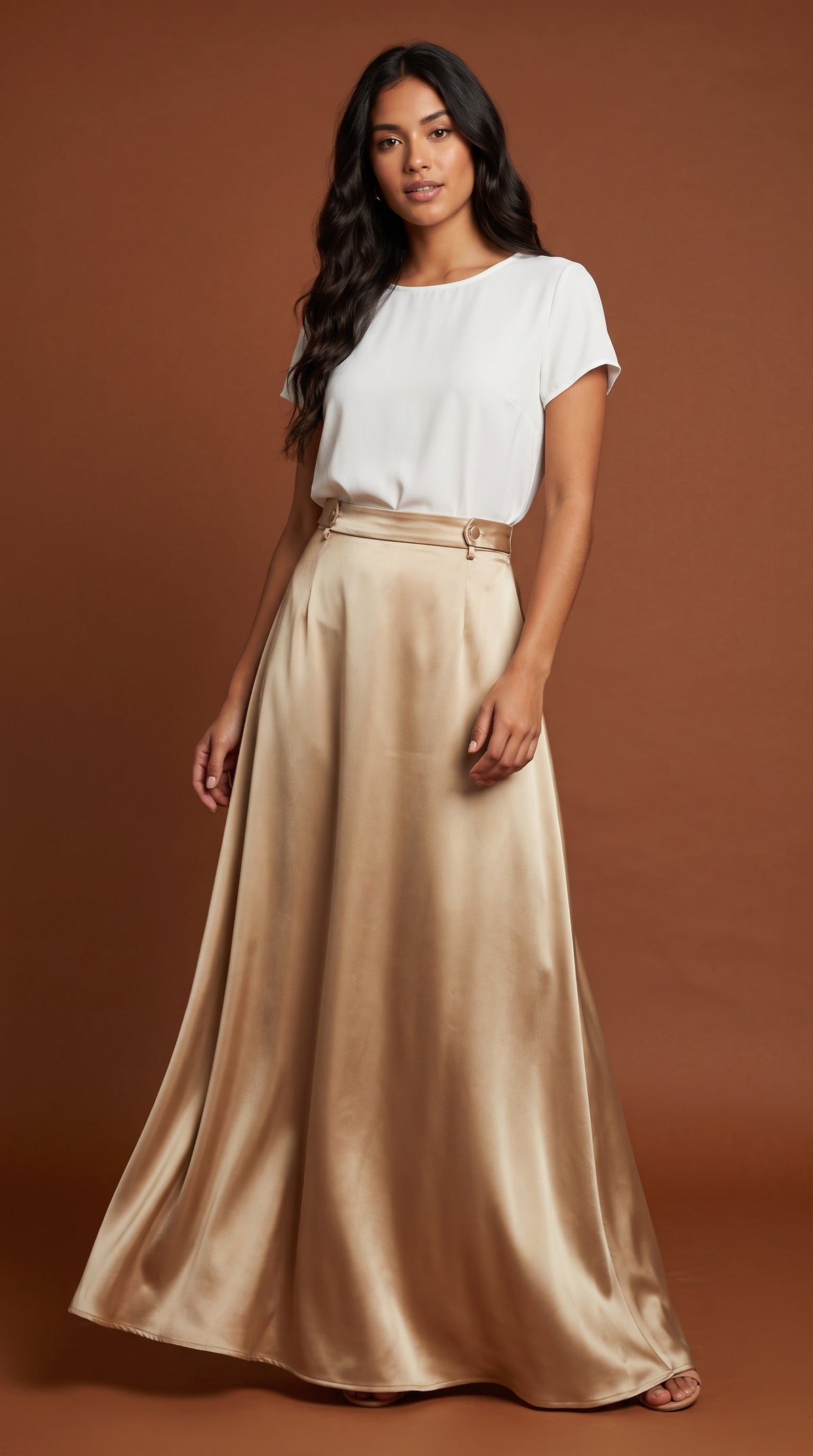 Falda Elegante Beige / SH90