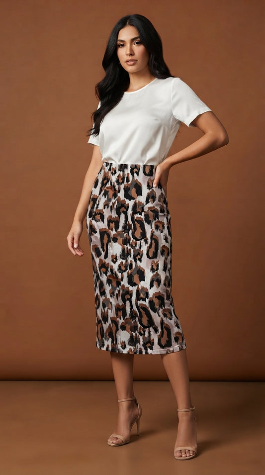 Falda estampado animal / AO101