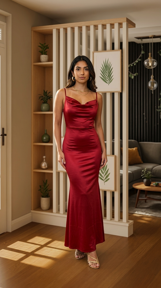 Vestido de Fiesta con Escote Corazón / ANU92