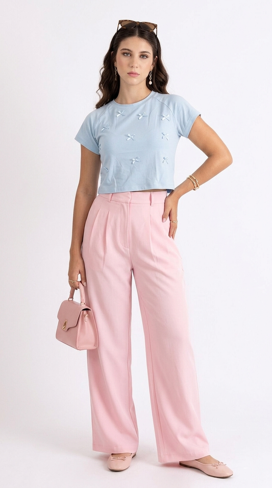 Set Celeste con Palazzo Rosa / CAS35
