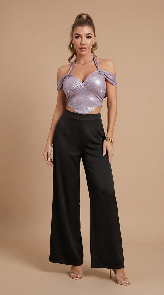 Blusa encaje gris D&M / V60