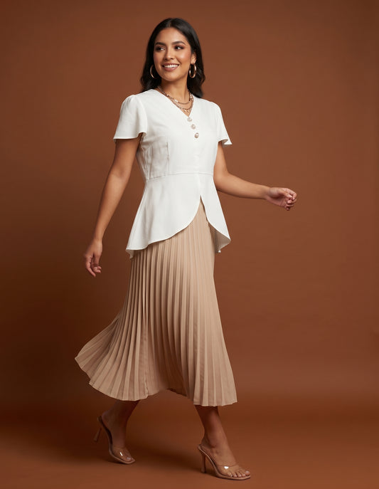 Blusa con abertura / L16A