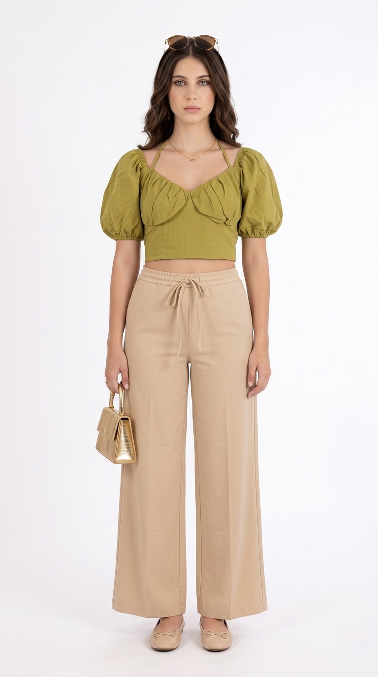 Conjunto Verde Oliva con Beige / CAS36
