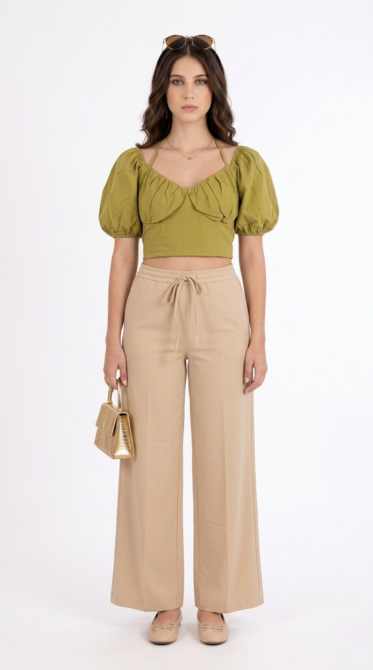 Conjunto Verde Oliva con Beige / CAS36