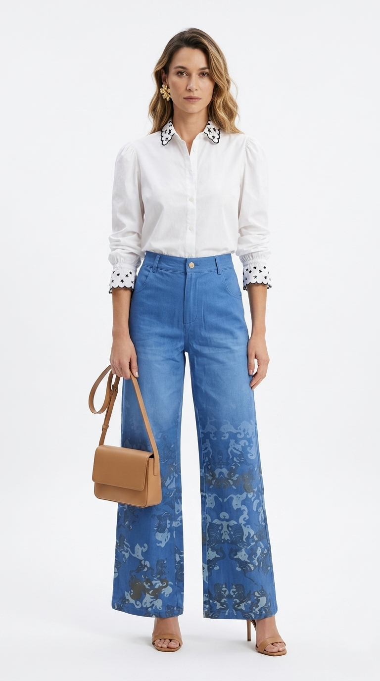 Pantalón Palazzo Denim / ANE1001-50