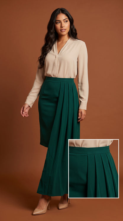Falda verde larga / AO181
