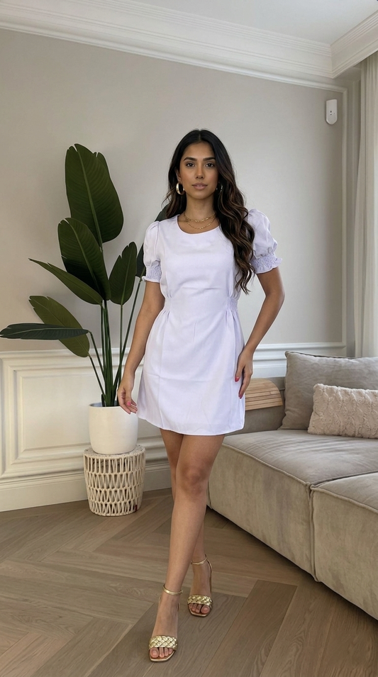 Vestido de Corte Recto / L66A
