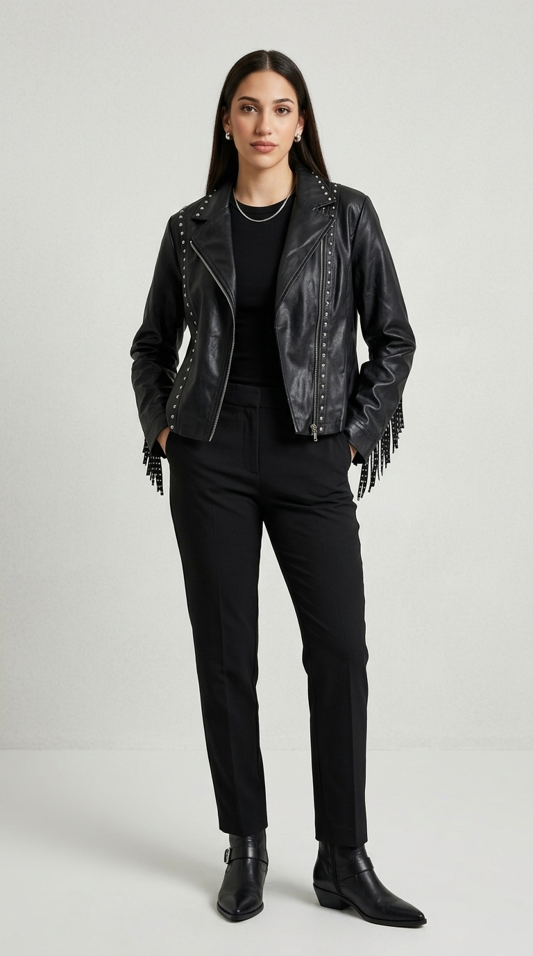 Jacket negra D&M / V483