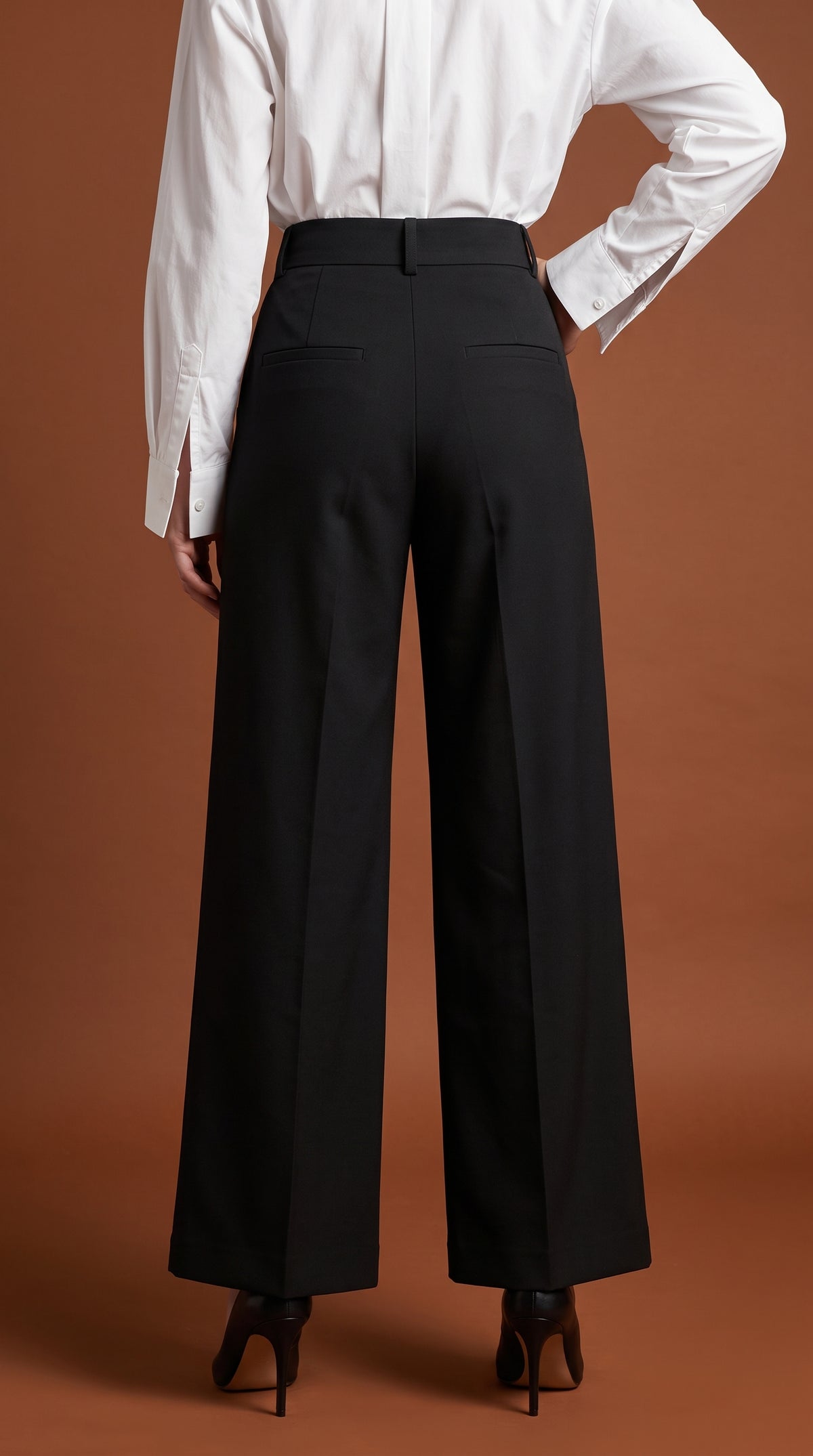 Pantalón negro sastre amplio / ANE1001-22