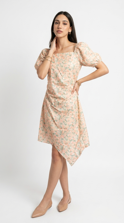 Vestido Midi Estampado / L58A