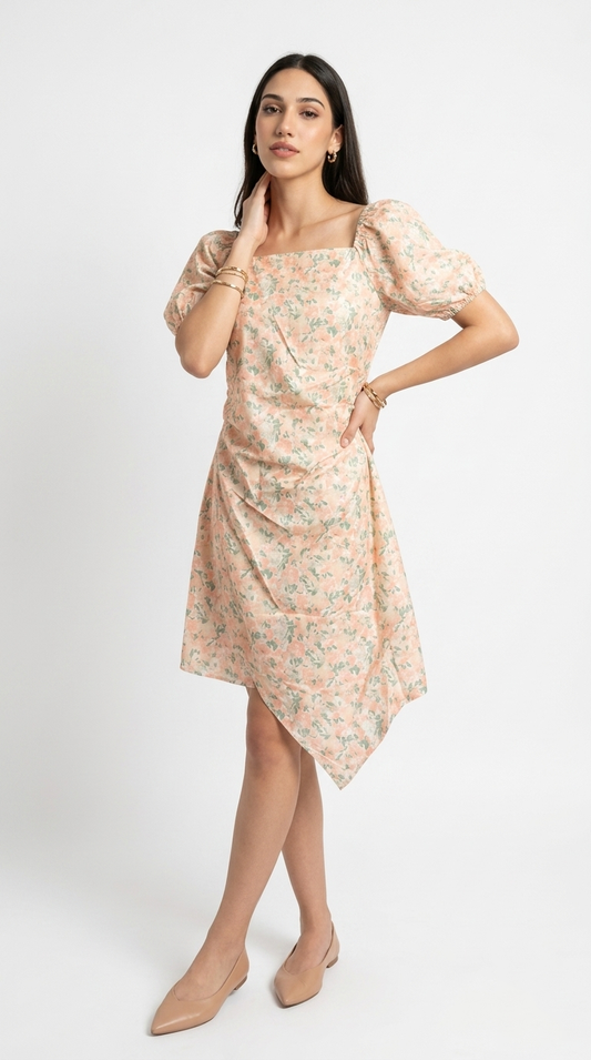 Vestido Midi Estampado / L58A