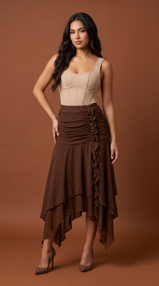 Falda con pliegos / SH66