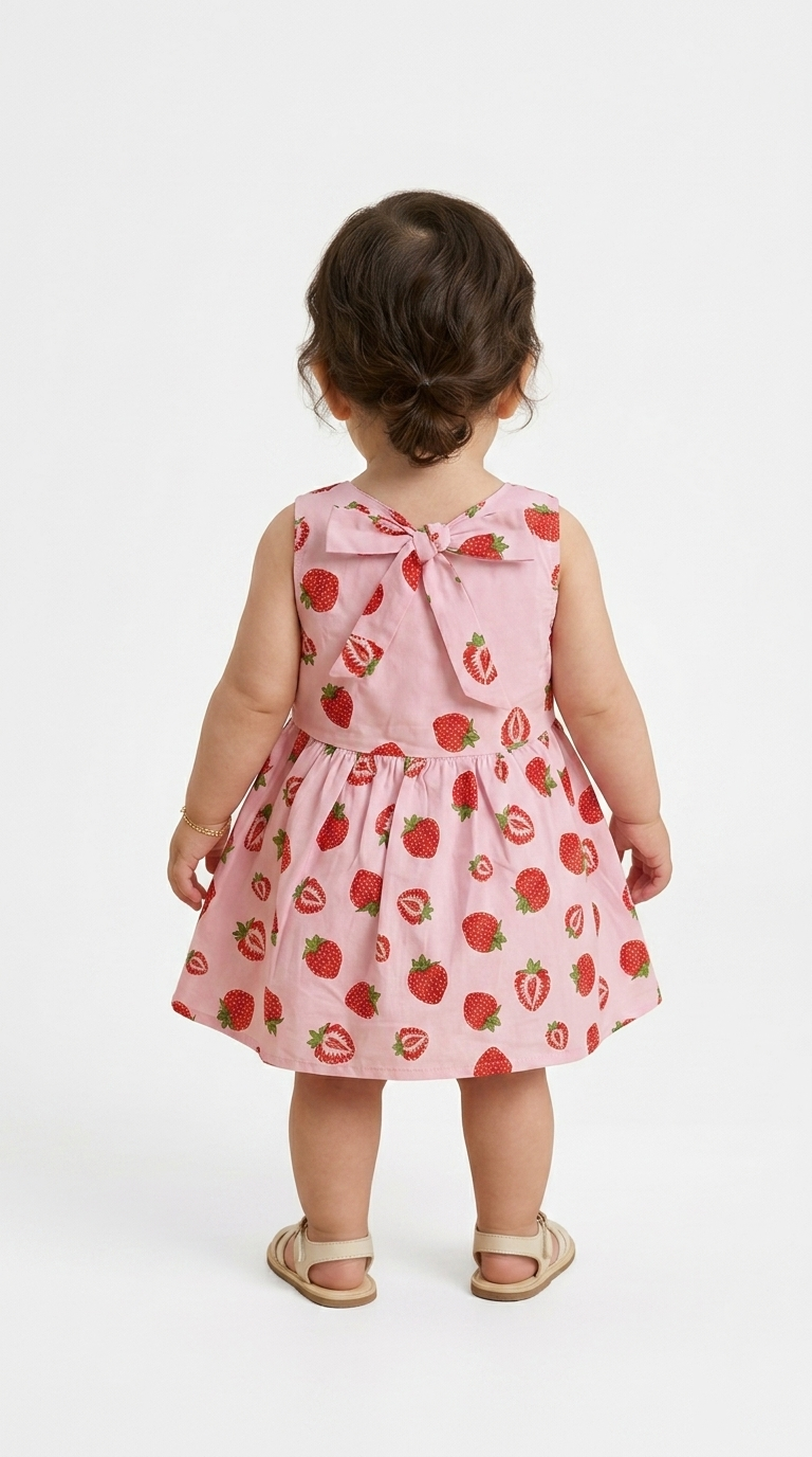 Vestido Fresas Rosa / ANK07